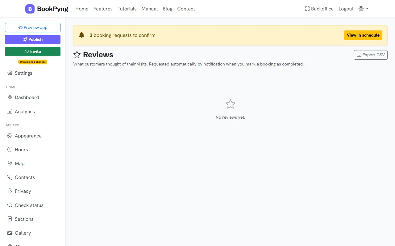 Customer reviews.