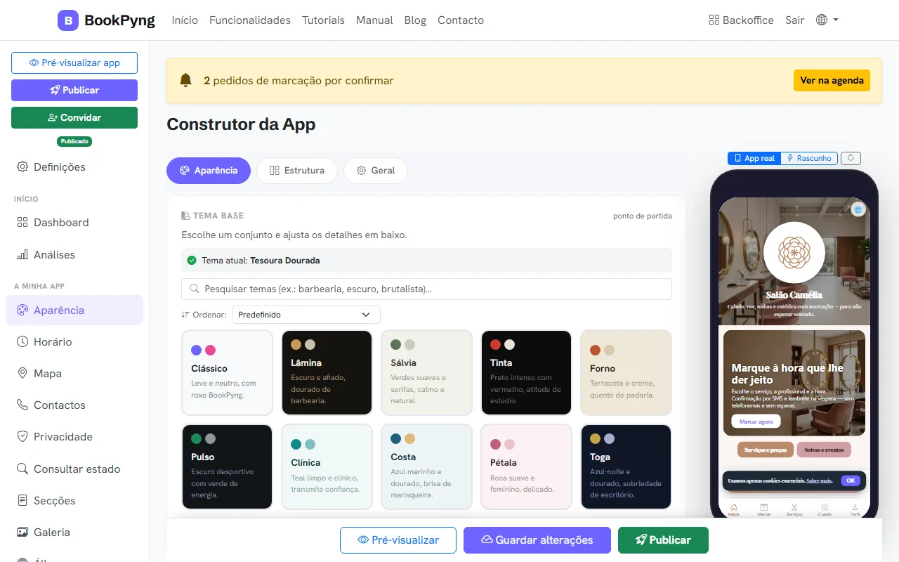 O Construtor da App.